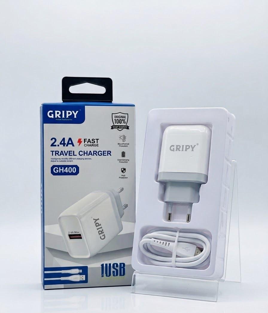 **Gripy GH400 2.4A Android Fast Charger – Fast & Reliable Charging Adapter for Android Devices**