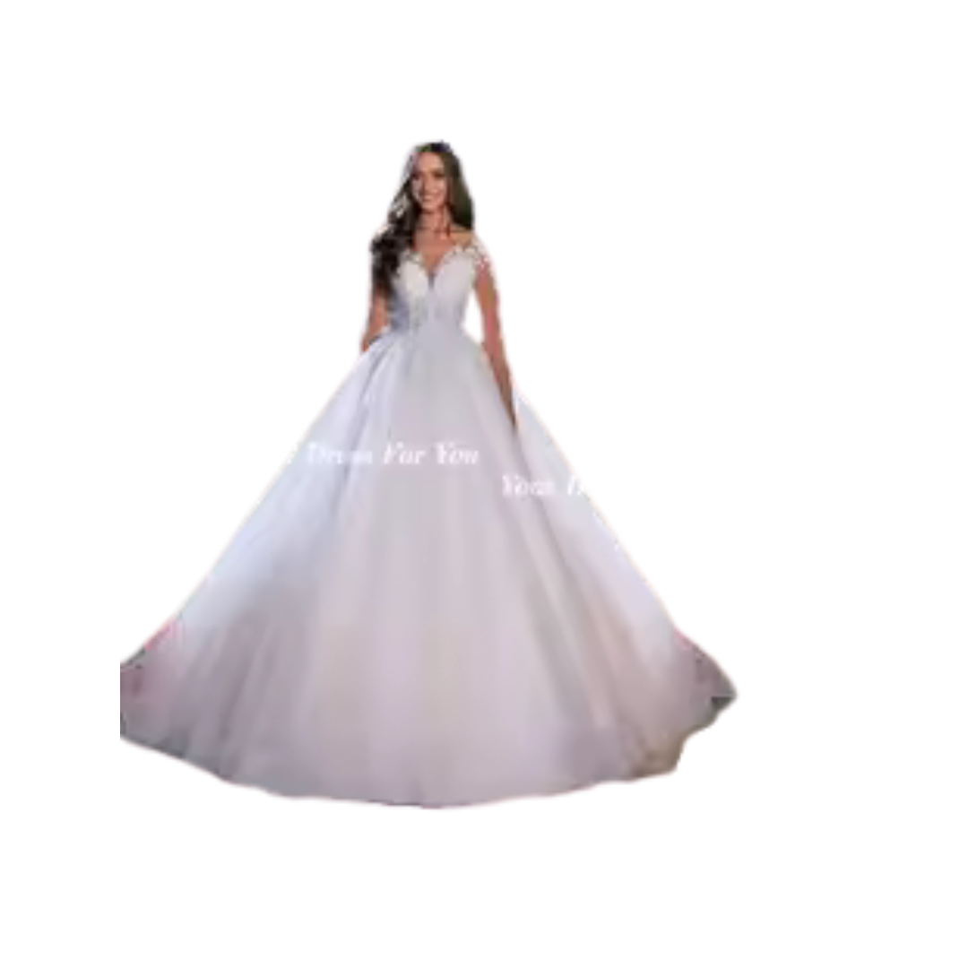LORIE Arabia Vintage Lace Wedding Dress – Backless A-Line Bridal Gown with Long Sleeves