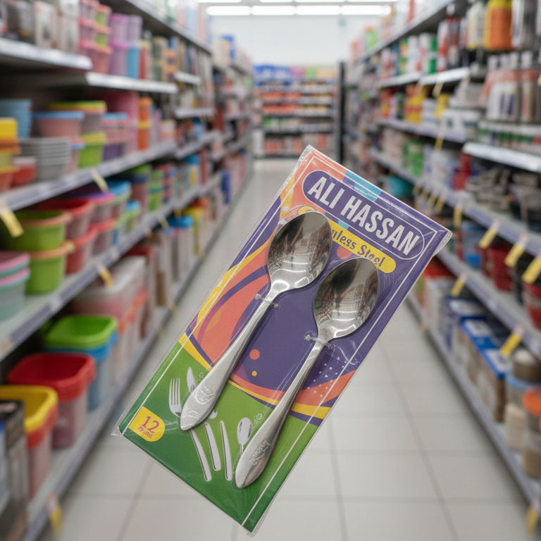 **Stainless Steel Dinner Spoon Set – Pack of 6 Durable, Elegant & Dishwasher Safe Spoons**