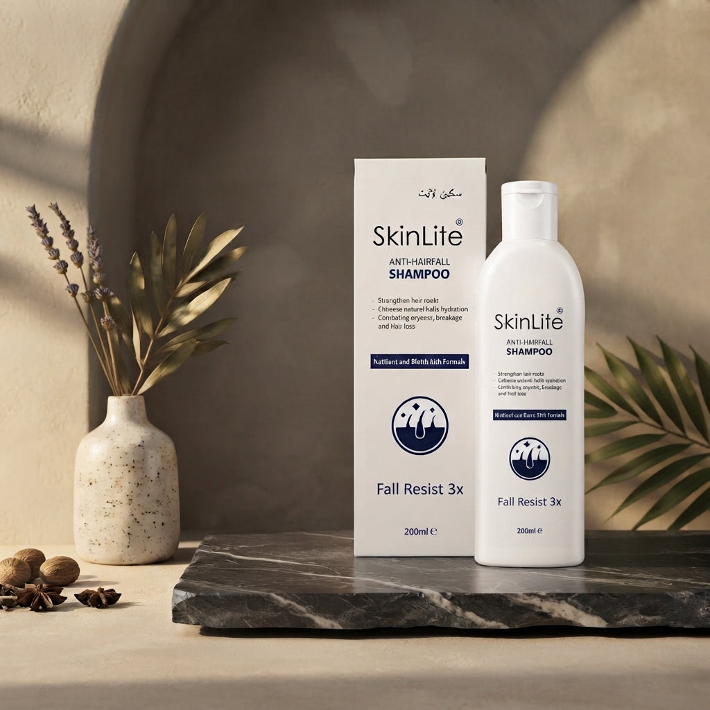 **SkinLite Anti-Hairfall Shampoo 200ml – Nutrient & Biotin Rich Formula for Stronger Roots, Reduced Hair Fall & Healthy Thick Hair**