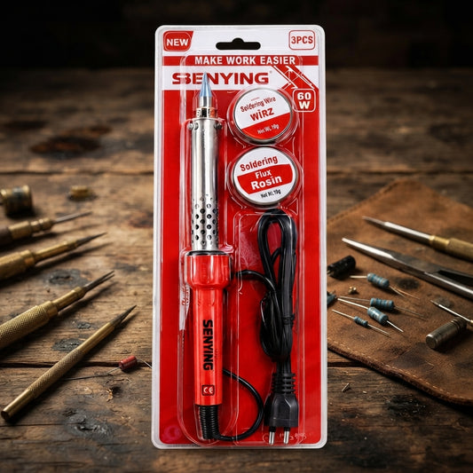 **Senying 60W Soldering Iron Set (3PCS Set) – Electronics Repair & Daily Hardware Tool Kit**