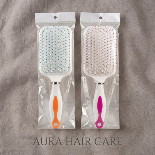 ## Aura Hair Care Paddle Brush – Durable & Lightweight Design for Smooth Detangling and Easy Styling | Suitable for All Hair Types