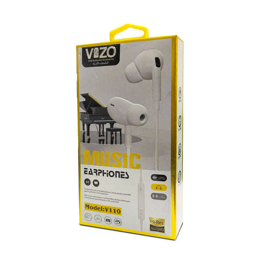 **VIZO V110 Super Bass Handsfree – Wired In-Ear Earphones with Clear Sound & Deep Bass for Android Mobile Phones**