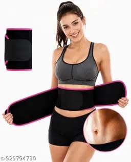 ## Waist Trimmer Belt for Men & Women – Adjustable Sweat Belt for Workout & Gym | Tummy Support Belt | Free Size | Pack of 1