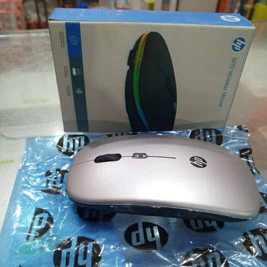 **HP W10 Wireless Mouse – Slim, Silent & Stylish 2.4GHz Wireless Optical Mouse with Ergonomic Design and USB Receiver for Laptop & PC (Random Color)**