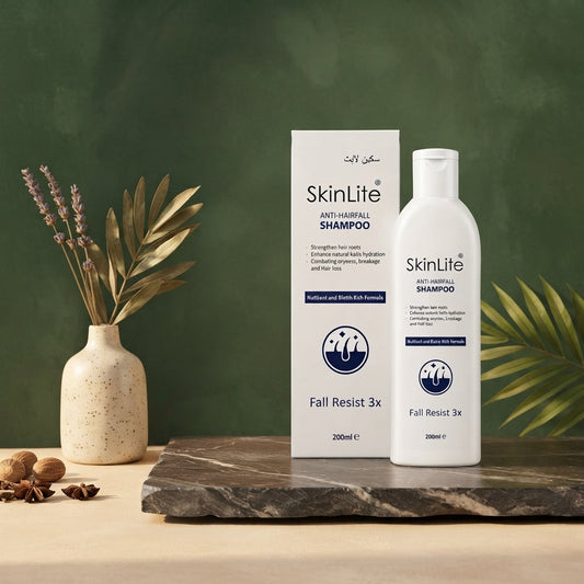 **SkinLite Anti-Hairfall Shampoo 200ml – Nutrient & Biotin Rich Formula for Stronger Roots, Reduced Hair Fall & Healthy Thick Hair**