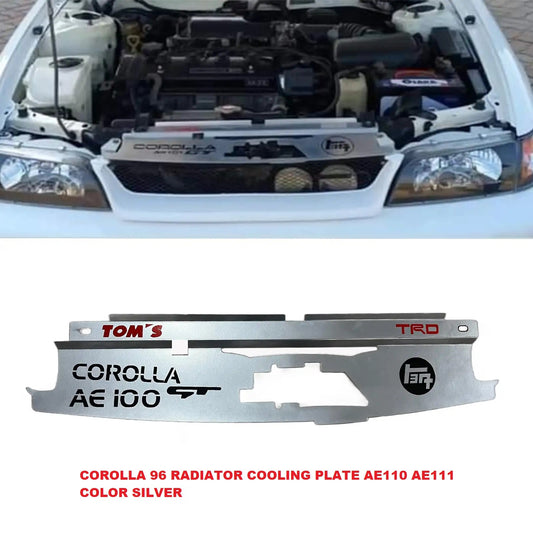 ## Aluminum Radiator Cooling Plate Panel for Toyota Corolla AE100 / AE110 / AE111 – Durable Silver Replacement Panel