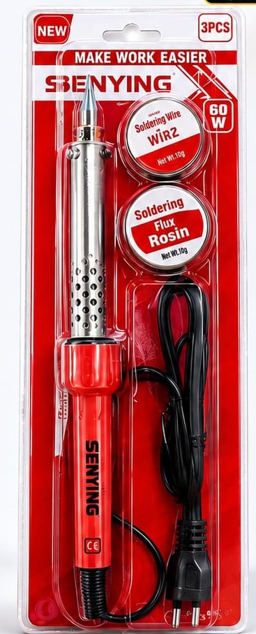 Senying 60W Soldering Iron Set (3Pcs Set) - Hardware Product Designed For Electronics Repair And Daily Tool Maintenance