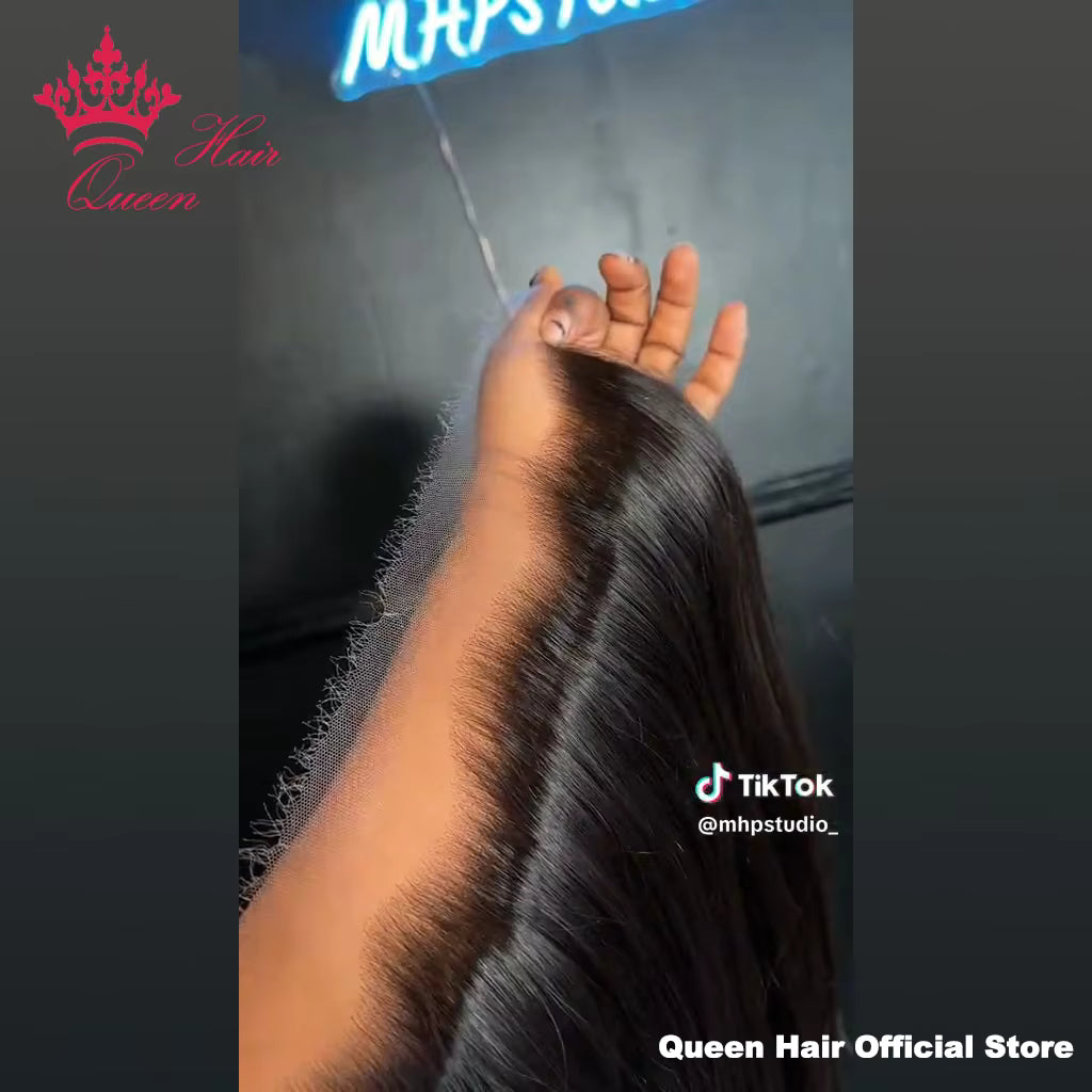 Queen Hair HD Lace Frontal & Closure – Raw Human Hair Body Wave & Straight