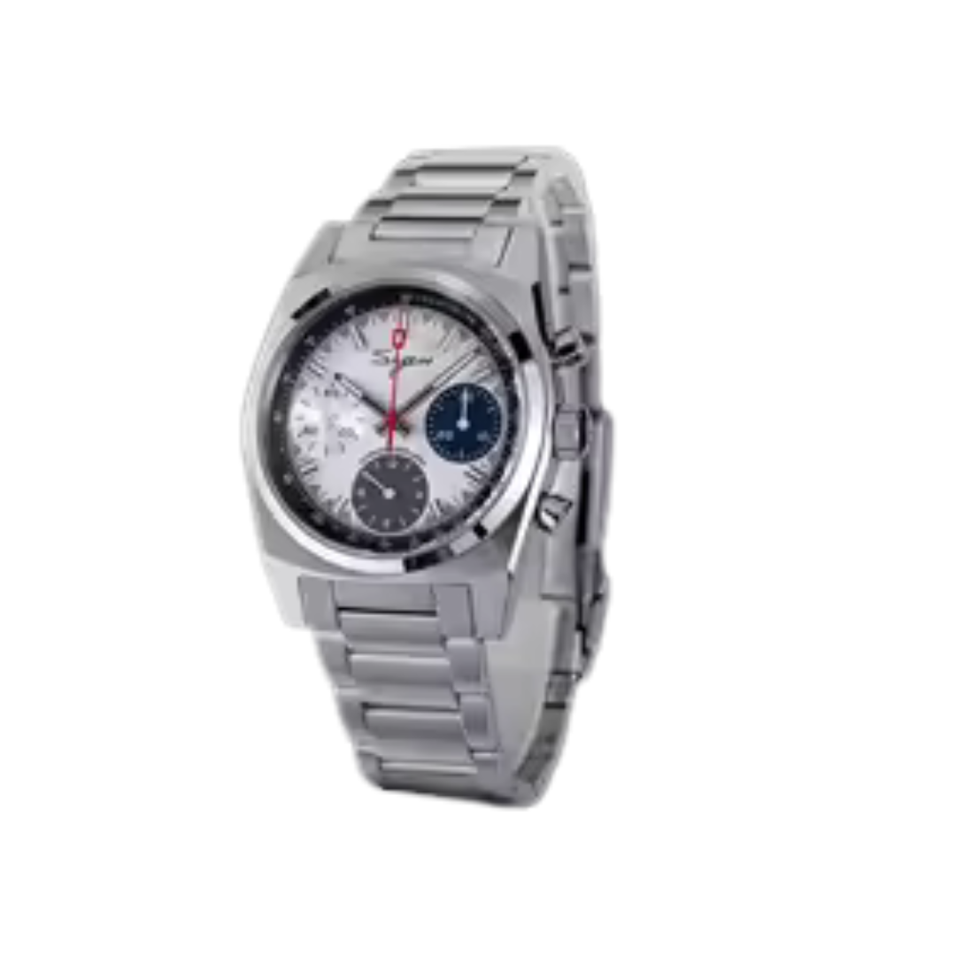 Sugess 37mm Men’s Pilot Mechanical Watch – ST1902 Chronograph with Sapphire Crystal