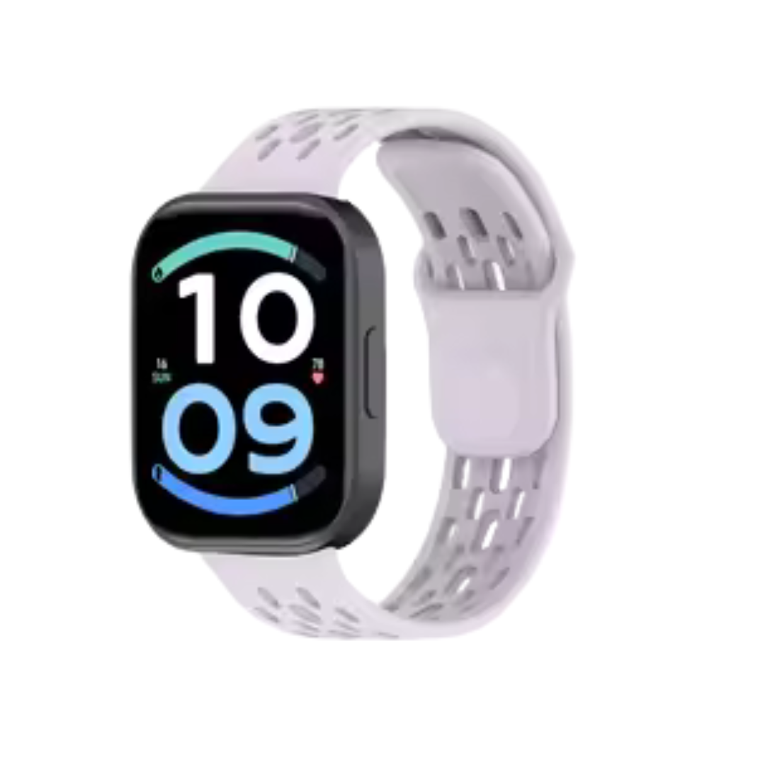 Soft Silicone Strap for Redmi Watch & Xiaomi Smart Bands – Breathable Sports Replacement Wristband