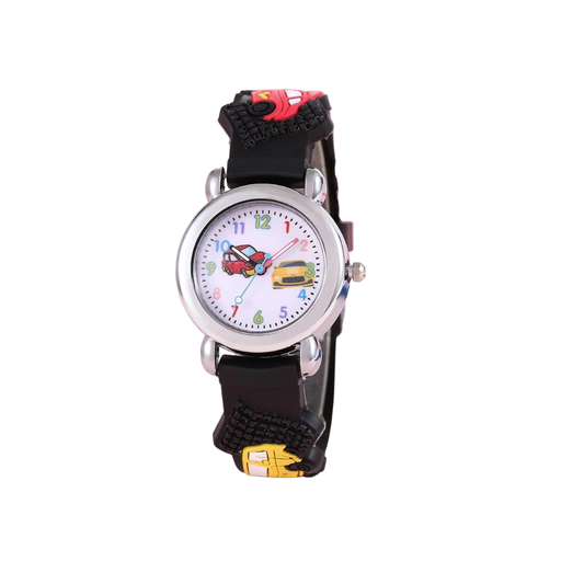 Colorful Cartoon Car Kids Watch – Fun Quartz Electronic Wristwatch for Children & Students