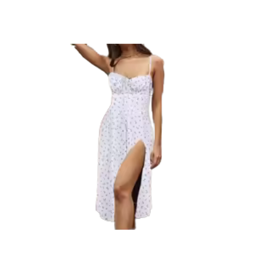 Women’s Floral Bodycon Dress – Sleeveless Slim Fit Beach & Vacation Dress