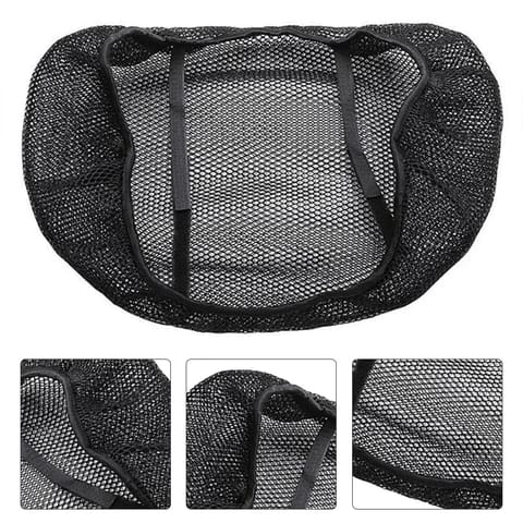 **Universal Motorcycle Cool Mesh Seat Cover – 10mm XXL Breathable Net Cushion with Sun Block, Heat Insulation & Water-Resistant Protection for All Motorbikes**