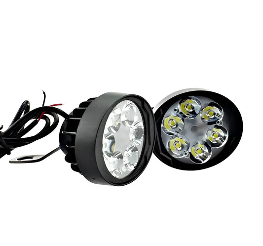 **2 LED Plus Button LED Headlight & Button Assist Lamp – Universal Motorcycle Light for CD70, CG125 & Other Bikes**
