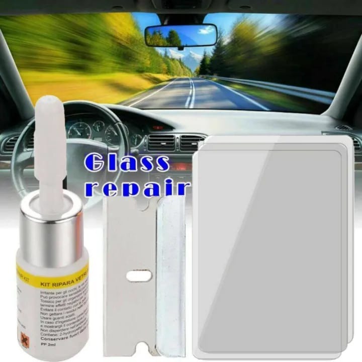 **Windshield Crack Repair Toolkit – Car Windshield Glass Repair Kit for Small Chips & Cracks (Random Color)**