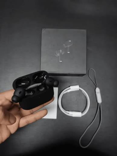## AirPods Pro 2 Black Buzzer Wireless Earbuds – Bluetooth Powerful Sound with Comfortable Fit for All-Day Listening