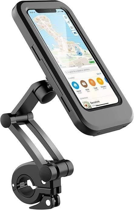 **Waterproof 360° Rotatable Bike Phone Mount – Adjustable Touchscreen Mobile Holder for Motorcycles & Bicycles**